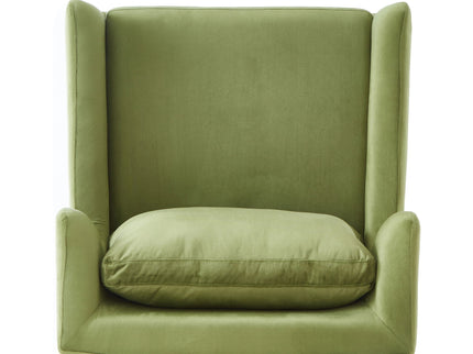 Elegant Curved Armrest Accent Armchair