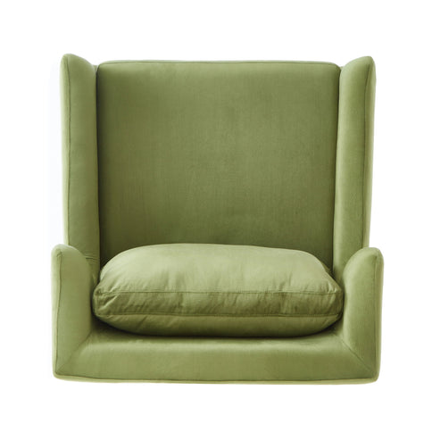 Elegant Curved Armrest Accent Armchair