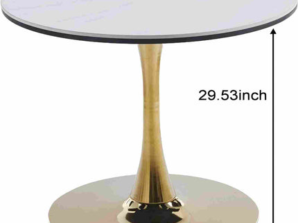 Tulip Table Mid-Century Dining Table With Round Table Top, Pedestal Dining Table, End Table Leisure Coffee Table