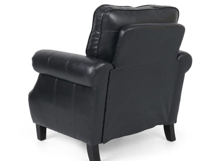Contemporary Club Chair With Nailhead Trim And Rolled Armrests