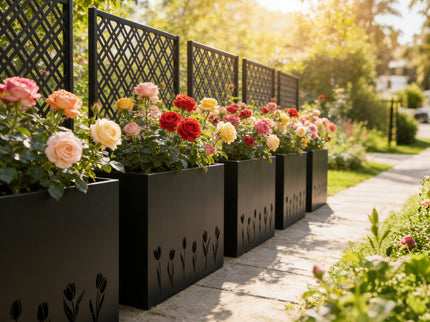 Tall Planter Raised Garden Bed With Trellis