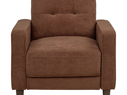 Heather - Track Arm Tufted Accent Chair - Rust