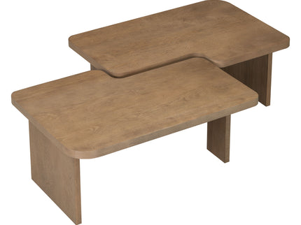 Modern Minimalist Coffee Table Set With Splicing Design