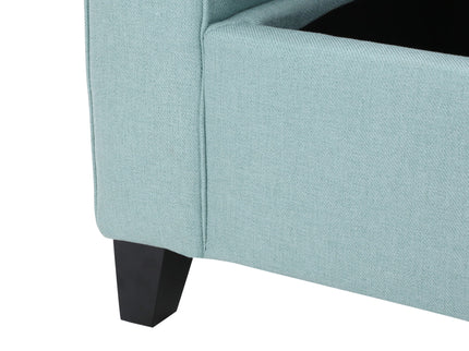 Hayes - Armed Storage Bench With Rolled Arms And Button Tufting