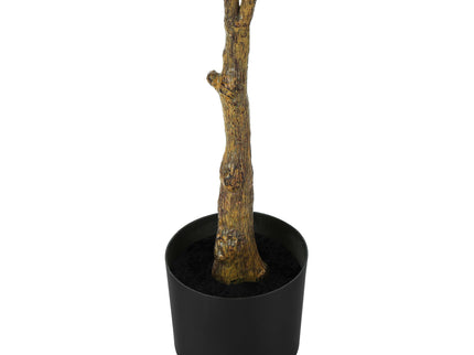 52" Tall, Artificial Plant, Rubber Tree, Indoor, Fake, Floor, Greenery, Potted, Real Touch, Decorative - Green / Black