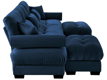 Super Comfort Oversized Modular Sectional Sofa With Movable Ottoman