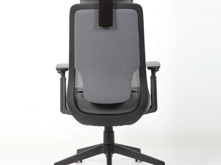 High Back Breathable Ergonomic Office Chair With Adjustable Headrest & 5D Armrest, Height Adjustable Swivel - Antique Gray