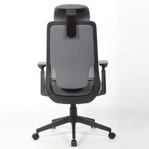 High Back Breathable Ergonomic Office Chair With Adjustable Headrest & 5D Armrest, Height Adjustable Swivel - Antique Gray