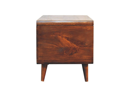 Curved Blanket Box - Chestnut