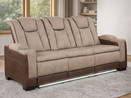 Bruno - Power Reclining Sofa With LED Lighting