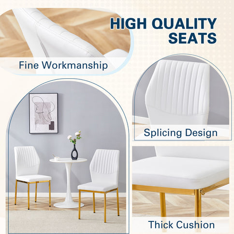 Luxury Simple Chair With Metal Leg