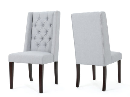 Sophisticated Tufted Dining Chair With High Back Design