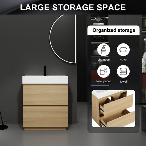 Modern Freestanding Bathroom Vanities With Single Sink Combo