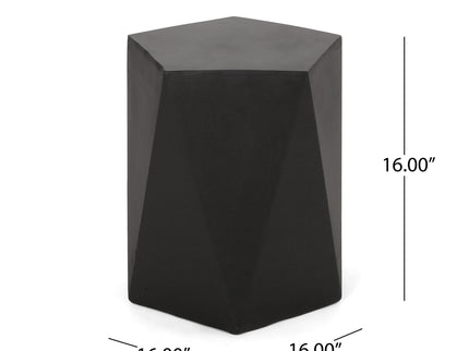 Side Table With Geometric Design