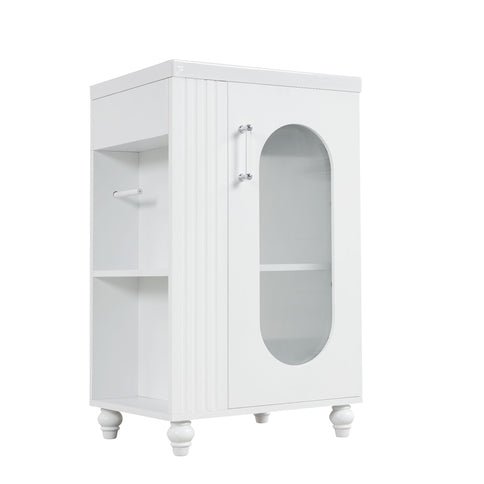 Modern Bathroom Vanity With Sink, Adjustable 2 Tier Shelf