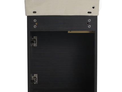 Wall Mounted Bathroom Vanity With Sink And Storage Rack, Soft Close Doors