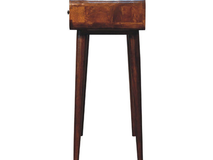 Curved Hallway Table - Chestnut