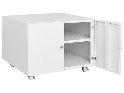 Office Furniture Copier Cabinet 2 Door Steel Copier Stand Mobile Pedestal File Printer Stand