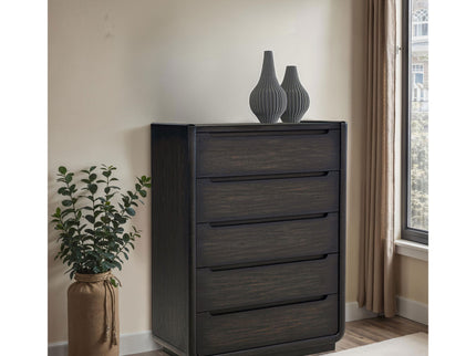 Bangor - 5 Drawer Bedroom Chest - Black
