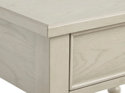 Traditional Durable Nightstand Table With Drawer And Shelf