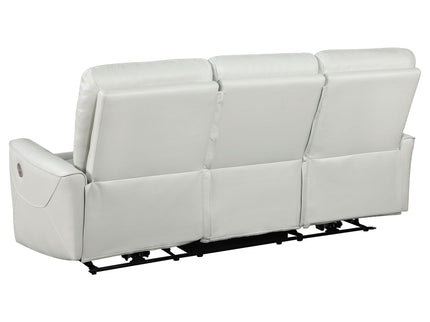 Ashland - Upholstered Power Reclining Sofa With USB Charging - Gray