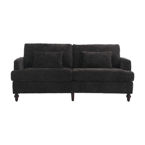Mid Century Modern Fabric Loveseat Sofa, 2 Seat Upholstered Couch