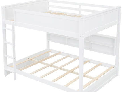 Bunk Bed With Storage Cabinets And USB Ports