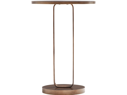 Tareel - Round Accent Table With Open Oval Pedestal - Antique Bronze