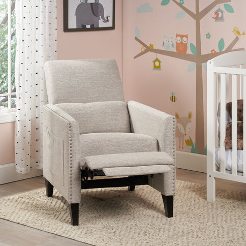 Kiersten - Contemporary Fabric Pushback Recliner