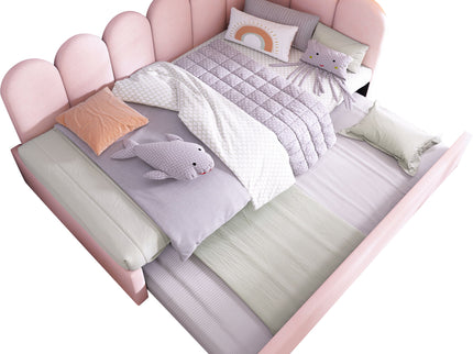 Upholstered Daybed With Pull-Out Bed