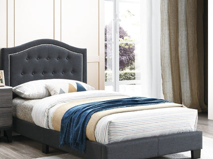 European Style Bed, Button Tufted Headboard