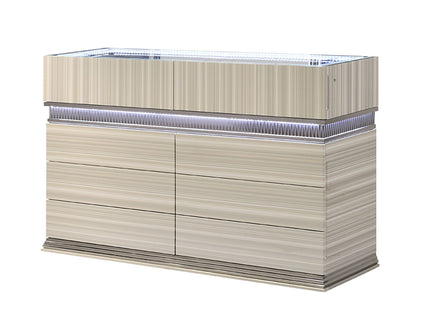 Leonor - 6 Drawer Dresser - Gray