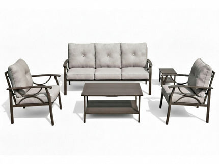 Patio Furniture Set With Coffee Table And Cushions For Backyard