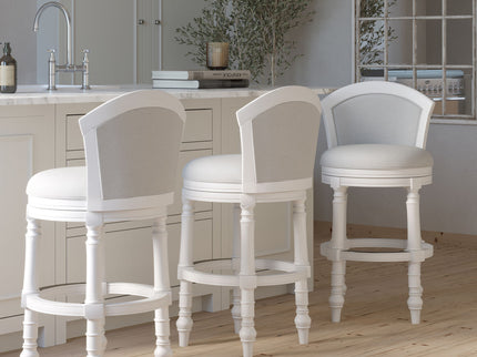 Barrel Back Stool With Swivel