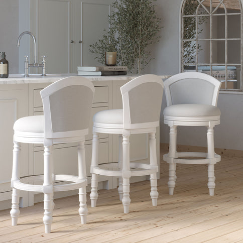 Barrel Back Stool With Swivel