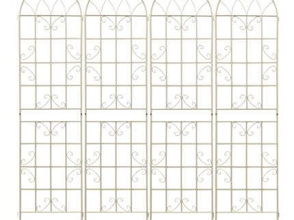 Metal Garden Rustproof Trellis For Climbing Plants Outdoor Flower Support