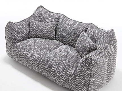 Comfortable Dual Beanbag Chair With High Resilience Foam Core For 2 People