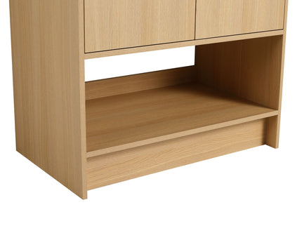 Modern Freestanding Bathroom Vanity With 2 Doors