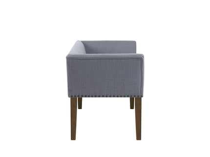 Elegant Design Bench Upholstery, Solid Wood Frame