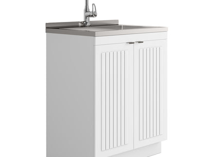 Murphy - Laundry Cabinet & Faucet And Stainless Steel Sink