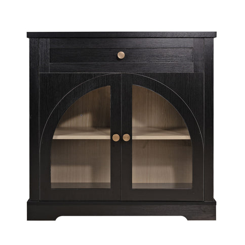 Modern Sideboard Cabinet With 1 Drawer And 2 Arched Doors