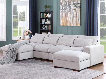 Tatman - Sectional With 2 Ottomans
