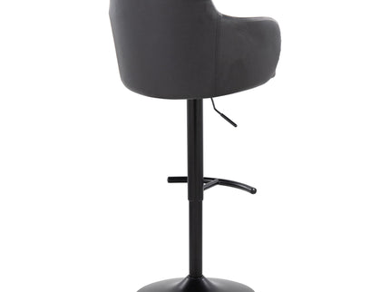 Boyne - Contemporary Adjustable Barstool With Swivel With Rounded T Footrest (Set of 2)