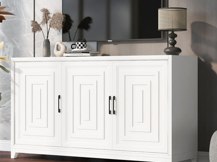 TV Stand, Media Console Cabinet With 2 Spacious Storage Space