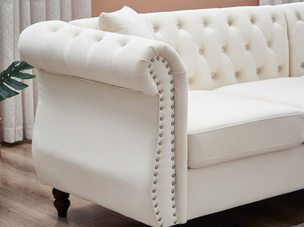 Streamline Modern L-Shaped Corner Sofa