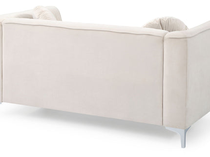 Glam Styled Micro Suede Loveseat