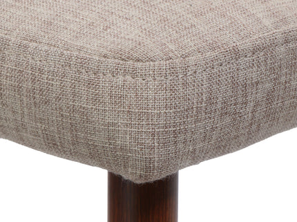 Mid Century Modern Fabric Armless Dining Chair