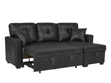 Sectional Sofa With Pull Out Bed, Reversible Chaise