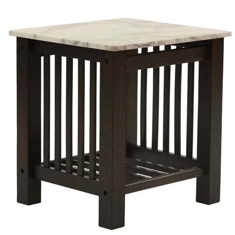 3 Piece Occasional Table Set, 1 Coffee Table And 2 End Tables, Open Storage Design - Walnut