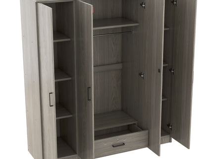 4 Door Wardrobe With 1 Drawer